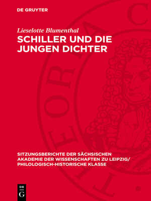 cover image of Schiller und die Jungen Dichter